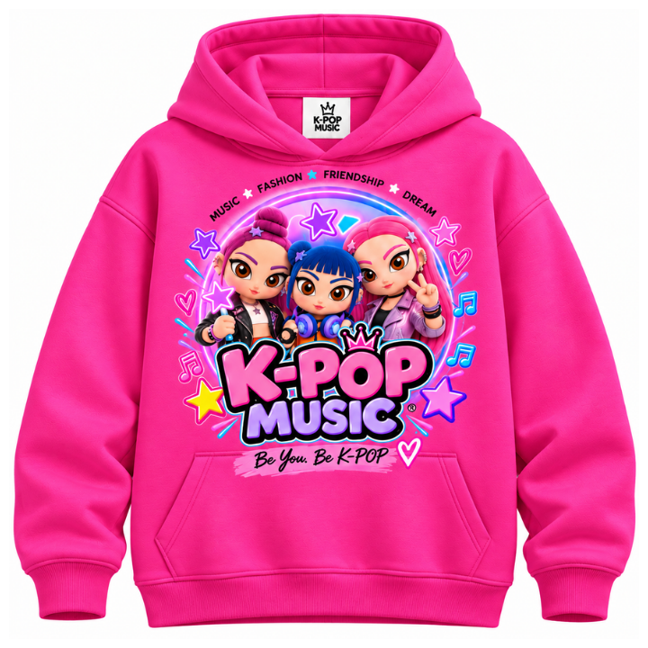 FELPA CON CAPPUCCIO K-POP MUSIC STARS