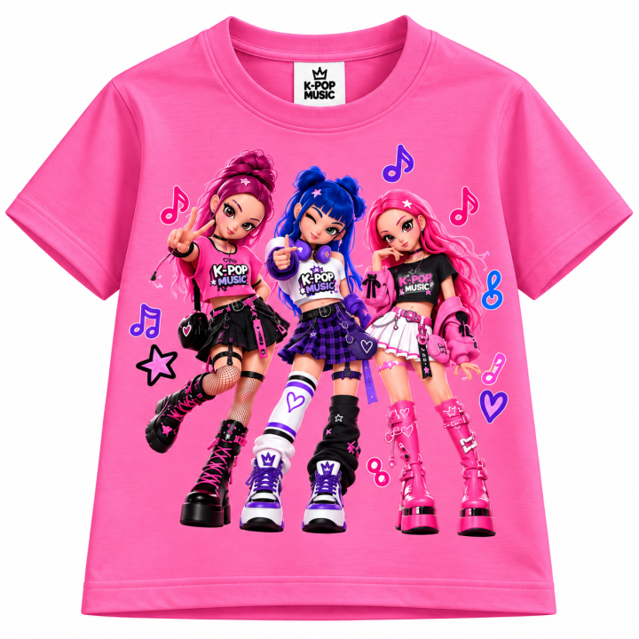 T-SHIRT MANICA CORTA K-POP MUSIC ANIME